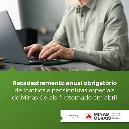 Recadastramento anual obrigatório de inativos e pensionistas especiais