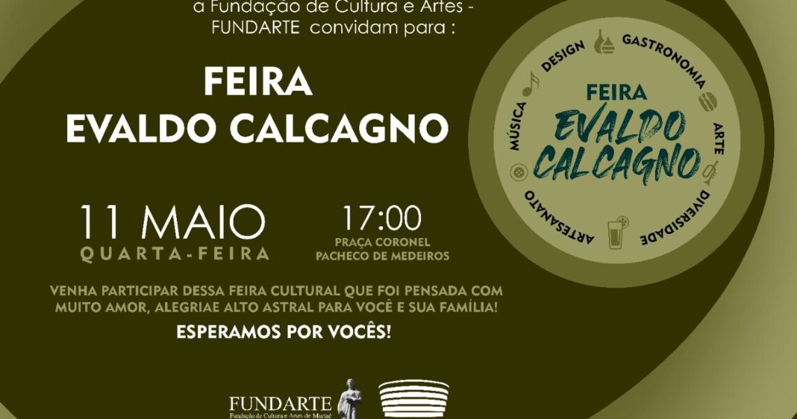 Hoje tem feira Evaldo Calcagno com música ao vivo