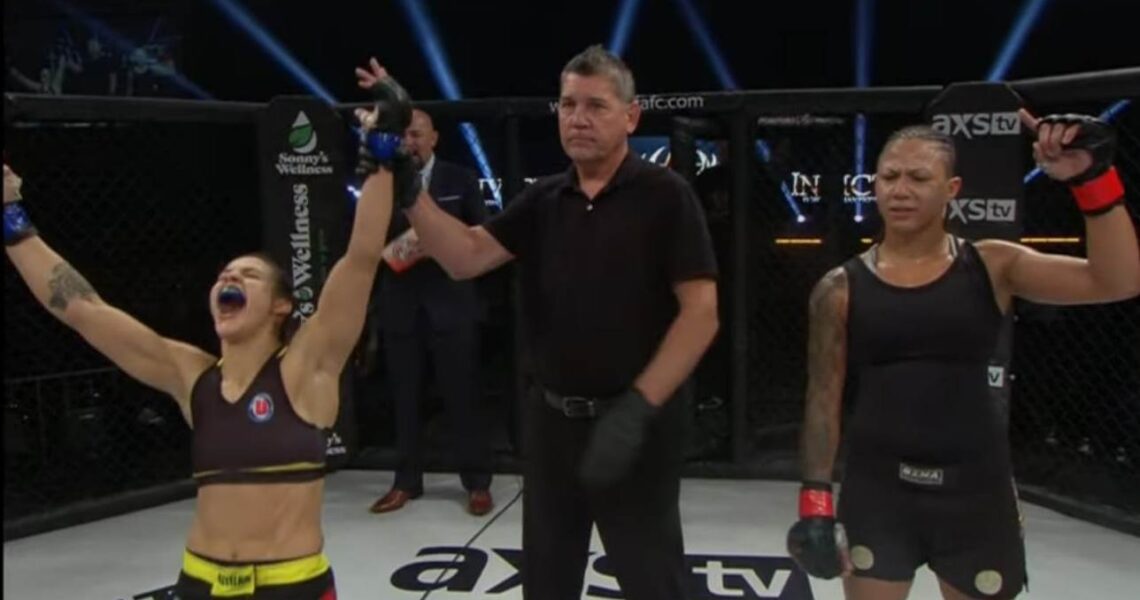 Poliana vence sua 1° luta no Invicta FC49