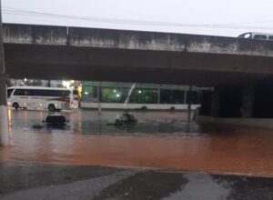 Os estragos da tempestade em Muriaé