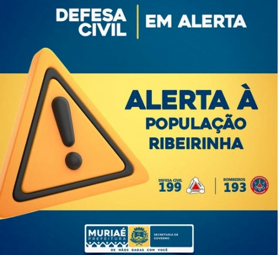 Alerta à população ribeirinha