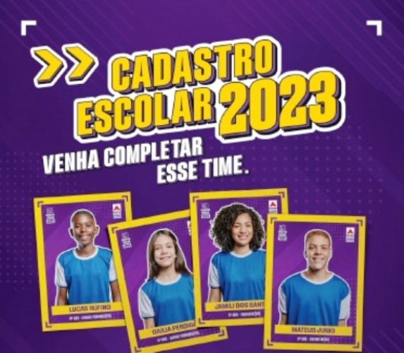 Cadastramento Escolar para 2023