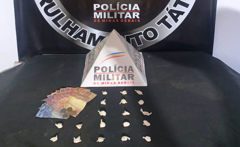 Polícia Militar prende suspeito e drogas