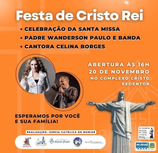 Hoje tem Festa de Cristo Rei