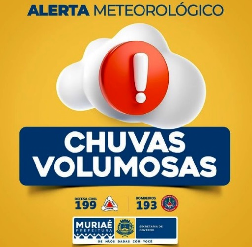 Alerta meteorológico da Defesa Civil