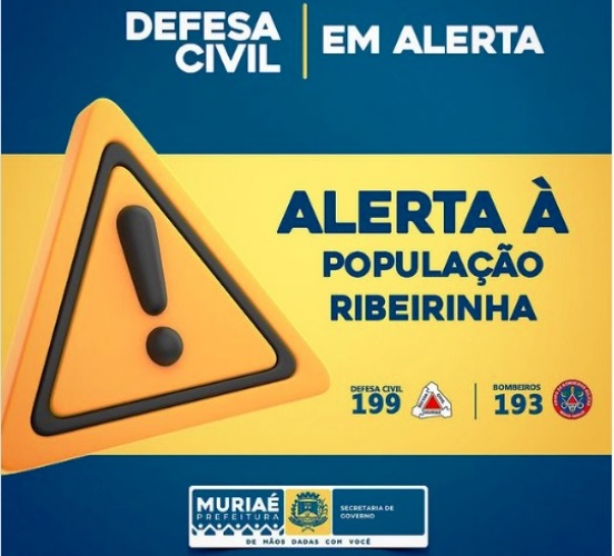 Alerta a população ribeirinha