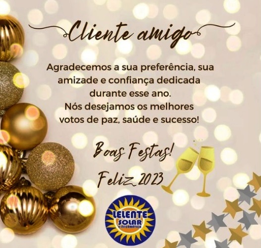 Feliz Ano Novo!!!! Lelente Solar