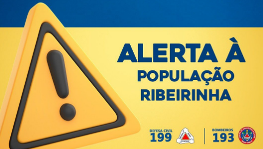 Alerta a população ribeirinha