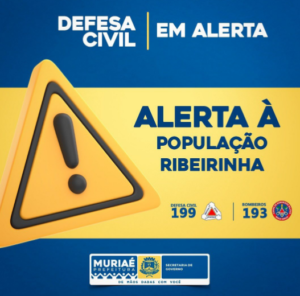 Alerta a população ribeirinha