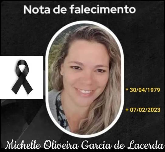 Falecimento: Michele Oliveira de Lacerda