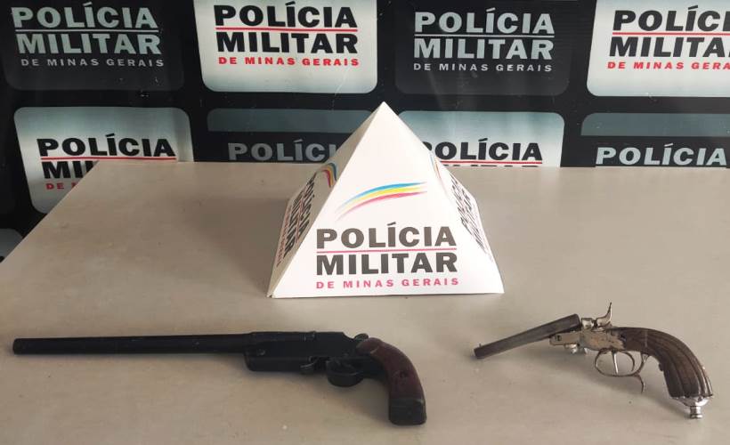 Armas são apreendidas na zona rural de Divino