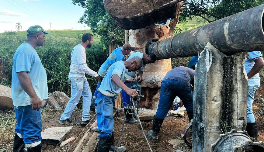 Obras concluídas e volta do abastecimento