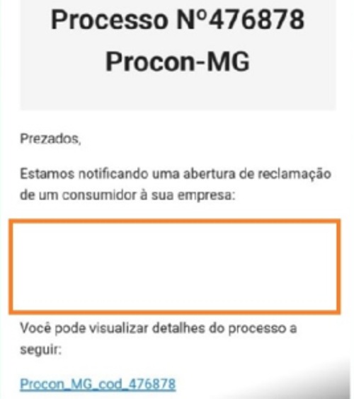 Procon reforça alerta contra falsa notificação