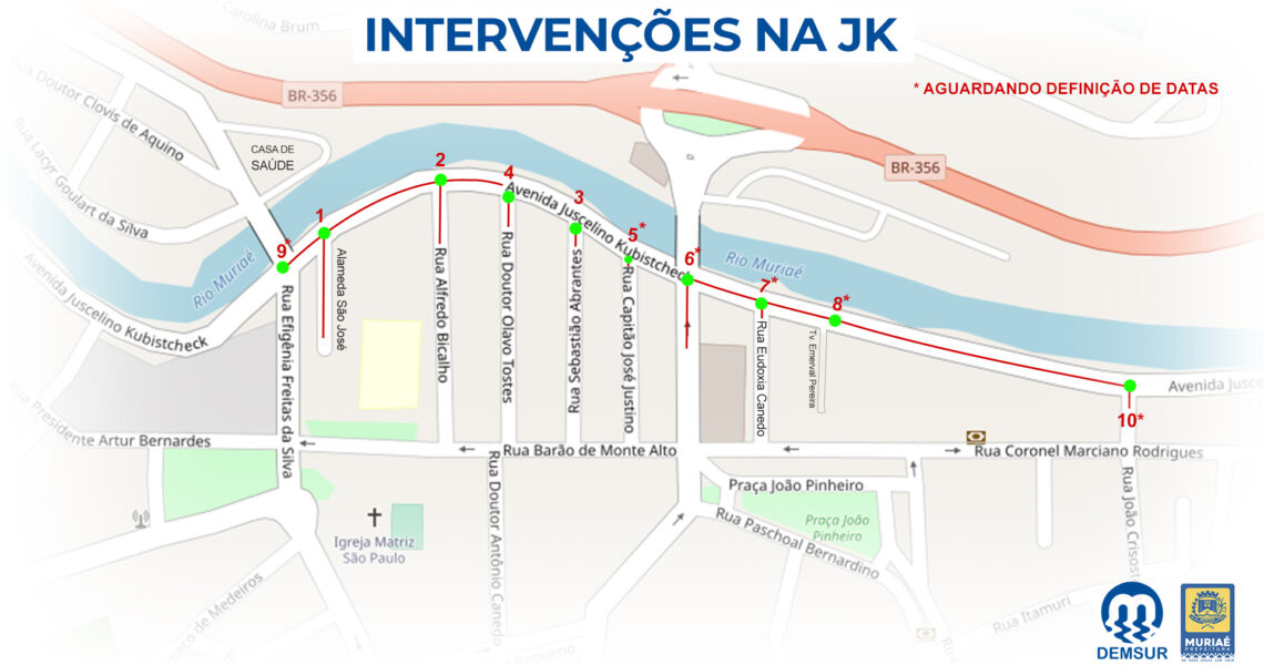 Intervenções na JK começam na segunda