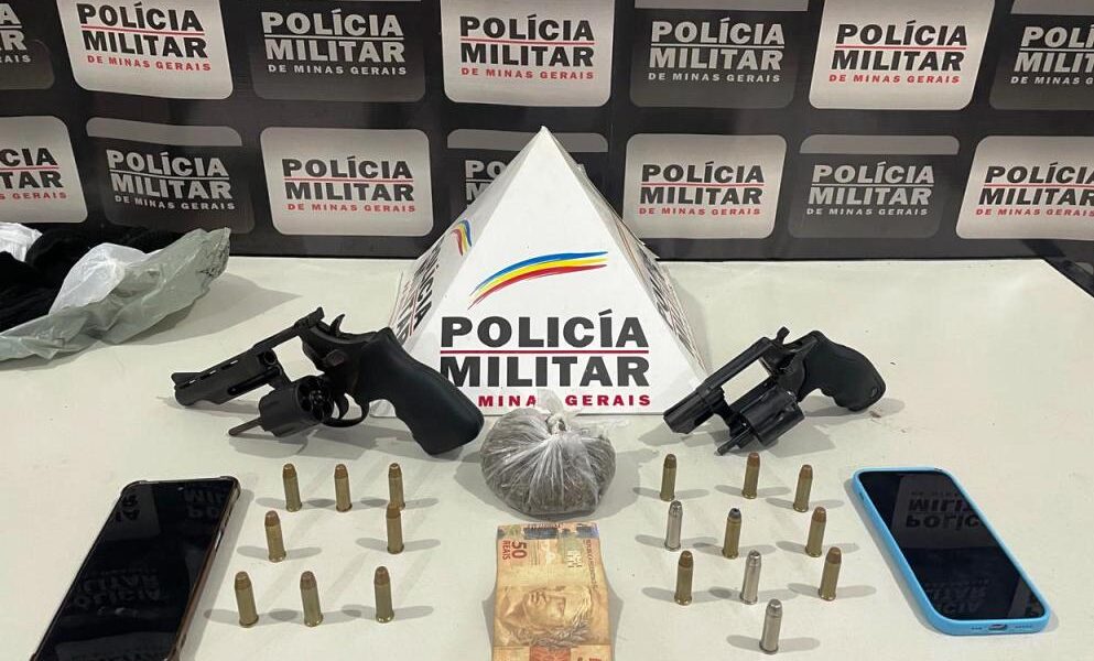 Adolescentes são detidos com armas